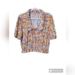 S.C Society flower blouse XL